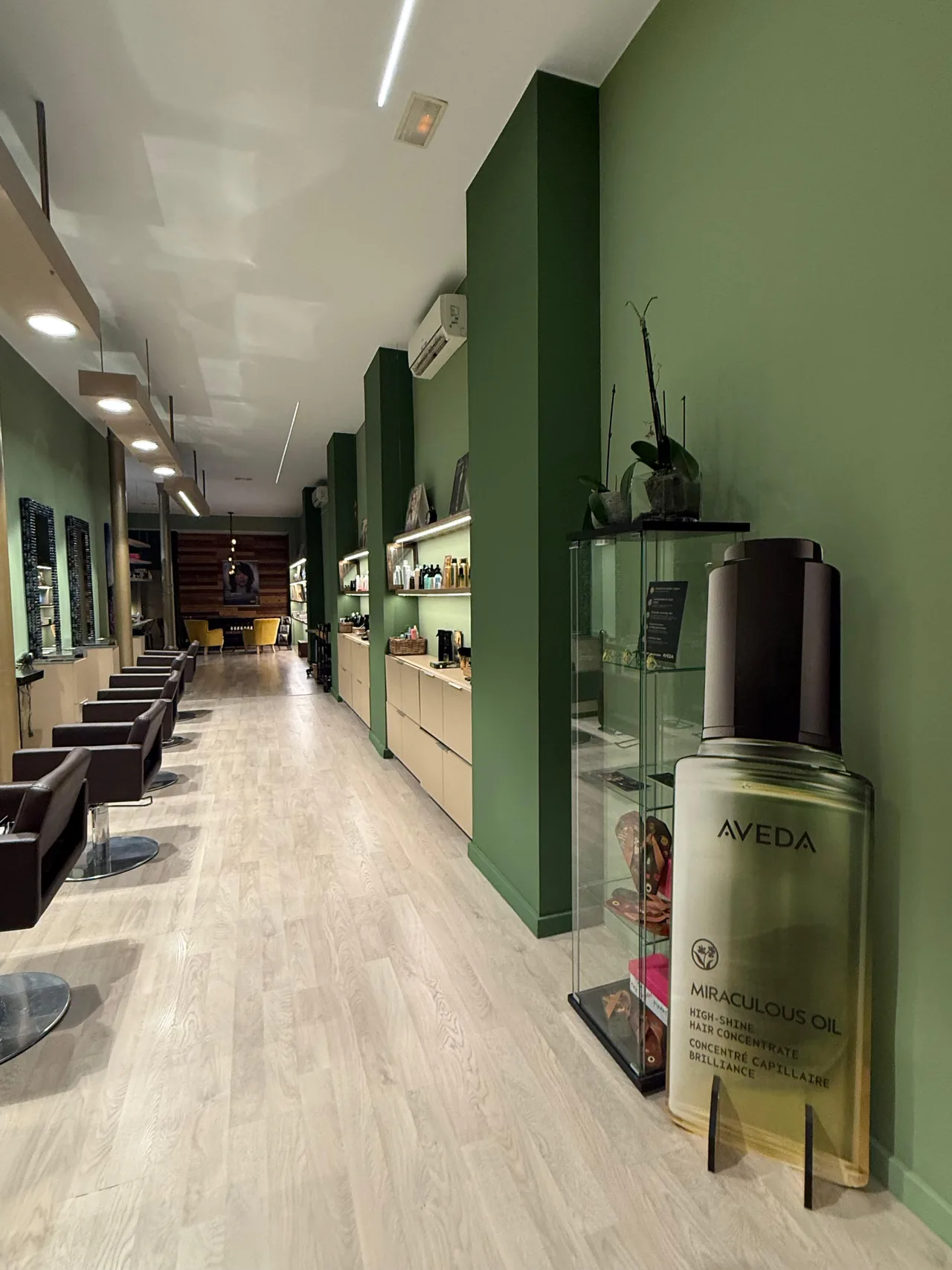 AVEDA within the salon space