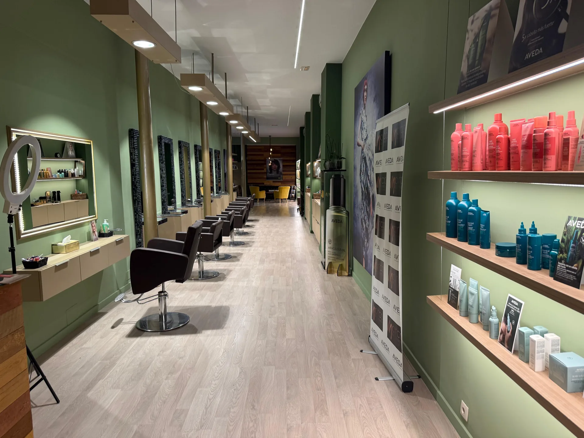 View of the refreshed salon on Roger de Llúria